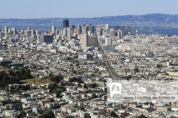 Skyline  Skylines  sehen  Zwilling - Person  Großstadt  Nordamerika  Kalifornien  San Francisco