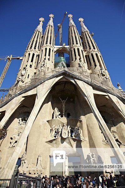 Sagrada Familia  UNESCO-Weltkulturerbe  Barcelona  Katalonien  Spanien  Europa