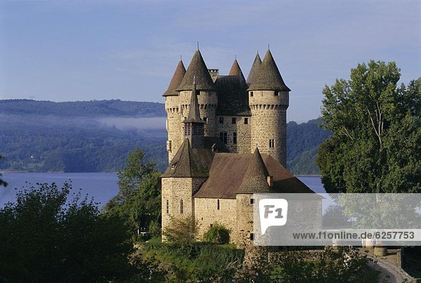 Frankreich Europa Fluss Palast Schloß Schlösser Dordogne