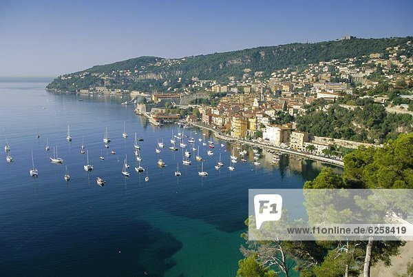 Villefranche sur Mer  Cote d'Azur  Mediterranean coast  Provence  France  Europe