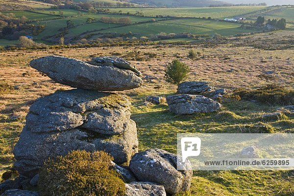 Europa  Großbritannien  erklären  Devon  England  Granit