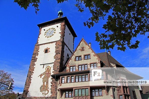 Europa  Altstadt  Freiburg im Breisgau  Baden-Württemberg  Deutschland  Schwabentor