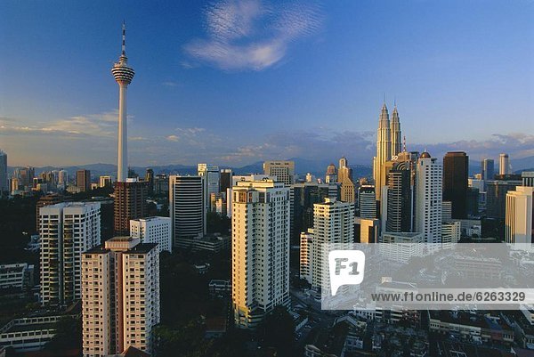 Kuala Lumpur Hauptstadt Skyline Skylines Gebäude Großstadt Malaysia