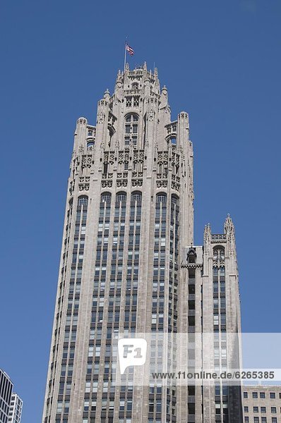 Der Tribune Tower Building  Chicago  Illinois  Vereinigte Staaten von Amerika  Nordamerika