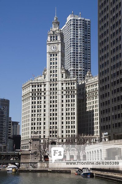 Das Wrigley Building  Chicago  Illinois  Vereinigte Staaten von Amerika  Nordamerika