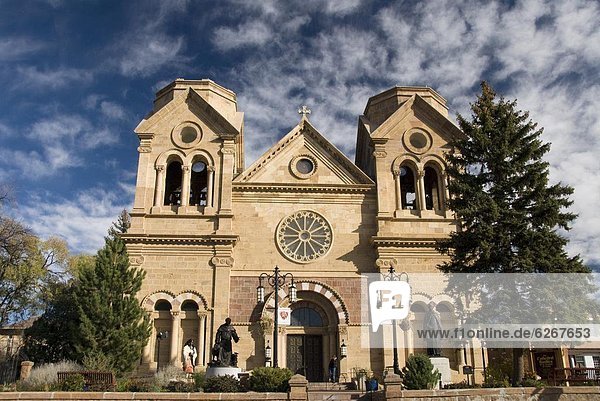 The Cathedral Basilica of St. Francis of Assisi  Santa Fe  New Mexico  United States of America  North America