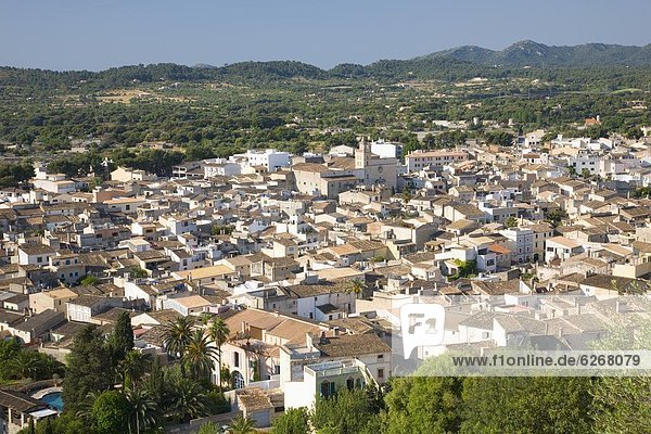 Europa über Stadt Ansicht Mallorca Heiligtum Balearen Balearische Inseln Spanien