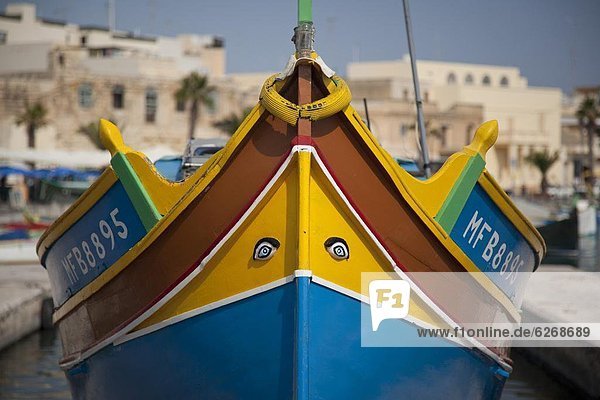 Europa  Boot  angeln  Unterricht  Malta  Marsaxlokk
