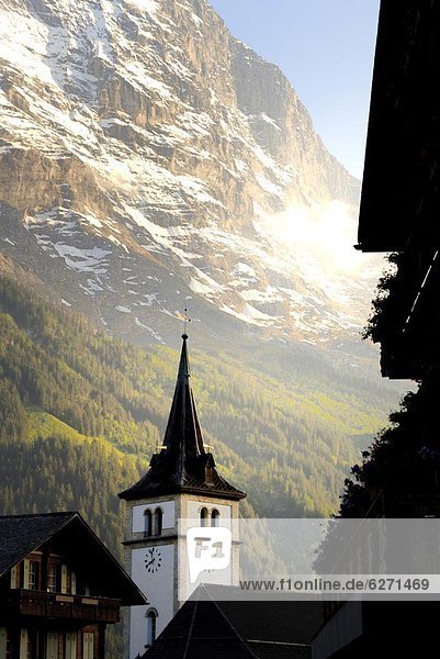 Europa Kirchturm Bern Grindelwald Schweiz