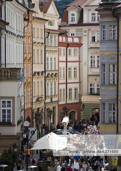Prag Hauptstadt Städtisches Motiv Städtische Motive Straßenszene Straßenszene Europa Tschechische Republik Tschechien Altstadt