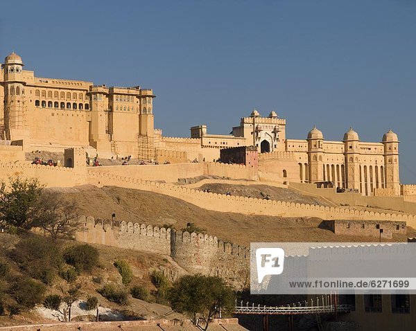 The Amber Fort  Jaipur  Rajasthan  India  Asia
