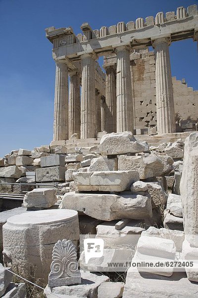 Das Parthenon  Akropolis  UNESCO Weltkulturerbe  Athen  Griechenland  Europa