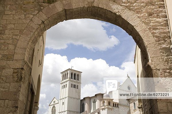 Europa Eingang Ansicht UNESCO-Welterbe Assisi Basilika Italien neu Umbrien