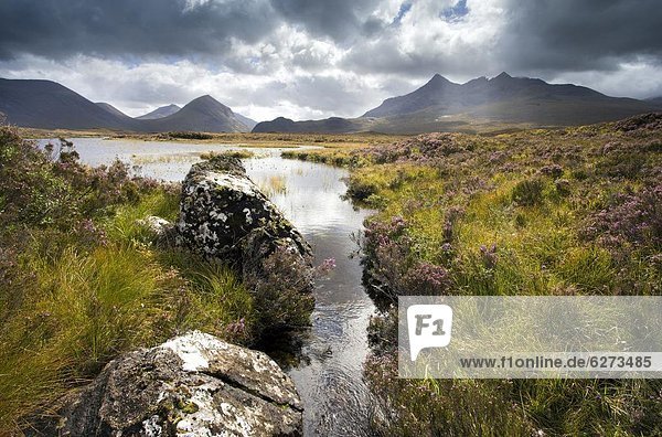 Europa  Großbritannien  über  Ansicht  See  Highlands  Isle of Skye  Nan  Schottland