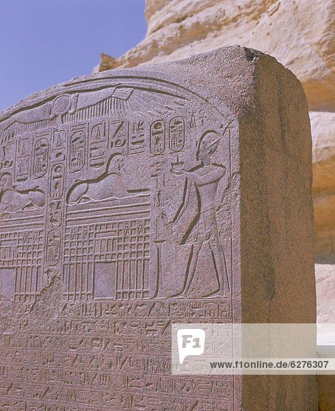 Nordafrika  frontal  UNESCO-Welterbe  Afrika  Ägypten  Gise  Sphinx