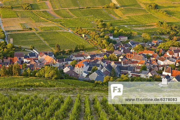 nahe Frankreich Europa sehen Dorf Loiretal