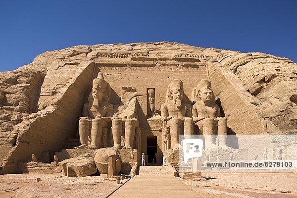 The Temple of Re-Herakhte at Abu Simbel  UNESCO World Heritage Site  Nubia  Egypt  North Africa  Africa