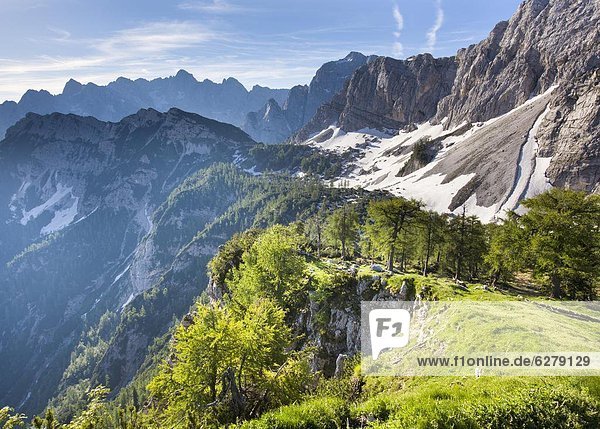 Europa  hoch  oben  Ansicht  Alpen  Slowenien