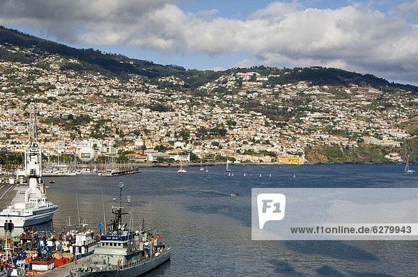 Hafen  Europa  Ansicht  Atlantischer Ozean  Atlantik  Funchal  Madeira  Portugal