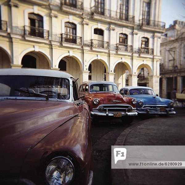Havanna Hauptstadt Auto Verletzung der Privatsphäre amerikanisch Taxi Westindische Inseln Mittelamerika Kuba alt handhaben