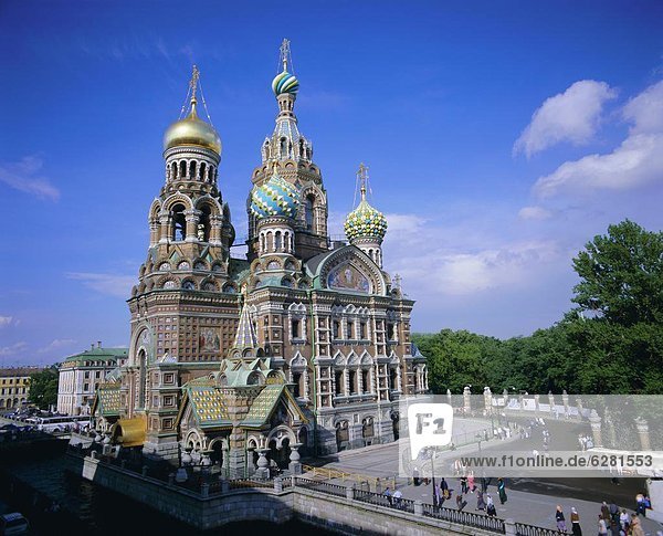 Church on Spilled Blood (Church of the Resurrection)  UNESCO World Heritage Site  St. Petersburg  Russia  Europe