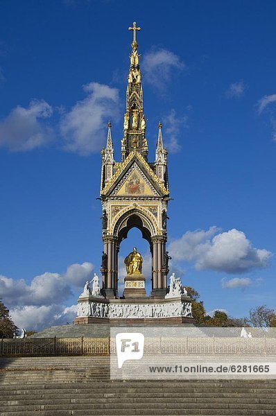 Das Albert Memorial,  Kensington Gardens,  London,  England,  Großbritannien,  Europa