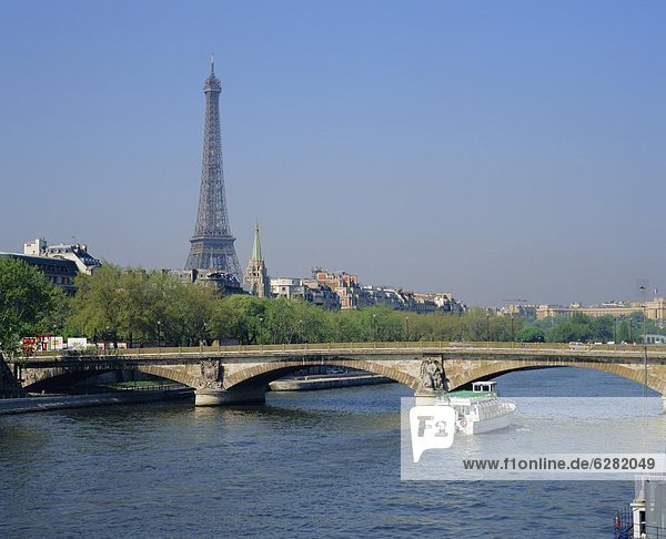 Paris  Hauptstadt  Frankreich  Europa  Fluss  Seine  Eiffelturm