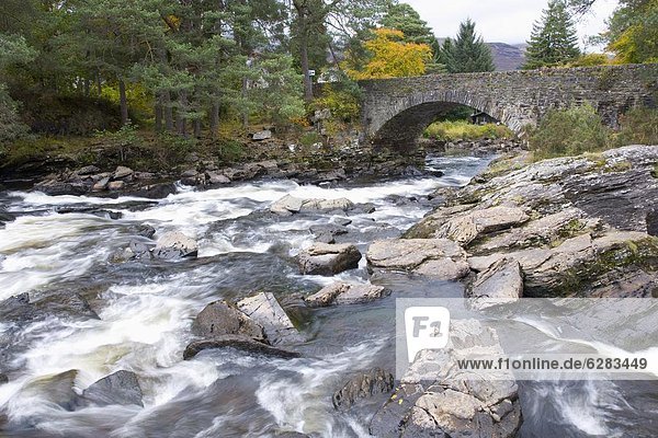 Europa  Stein  Großbritannien  Brücke  See  alt  Schottland  Stirling