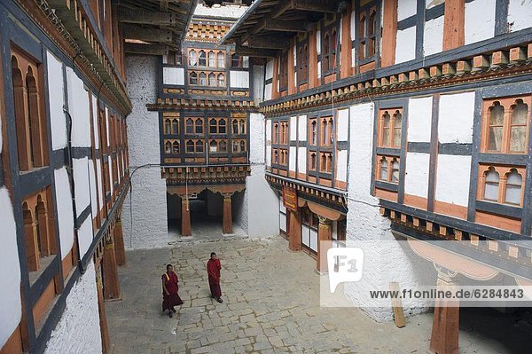 Palast  Schloß  Schlösser  flirten  weiß  Vogel  Asien  Bhutan