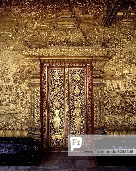 Wat Mai Suwannaphumaham  Luang Prabang  UNESCO Weltkulturerbe  Laos  Indochina  Südostasien  Asien