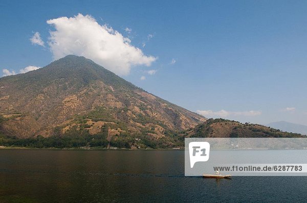 Volcan San Pedro  Lake Atitlan  Guatemala  Central America