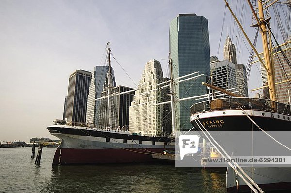 Süd Straße Seaport untere Manhattan New York City New York Vereinigte Staaten von Amerika Nordamerika