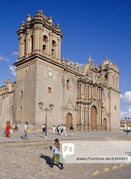 The cathedral in Cuzco  Peru  South America