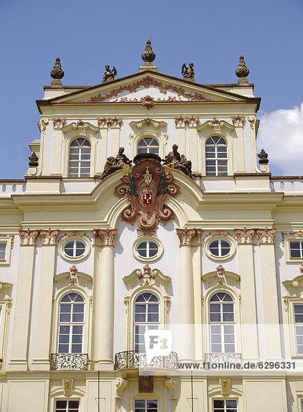 Prag Hauptstadt Europa Fassade Hausfassade Palast Schloß Schlösser Tschechische Republik Tschechien