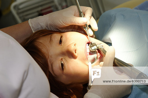 Boy at the dentist's  dental hygiene  dental care  dental treatment  dental visit
