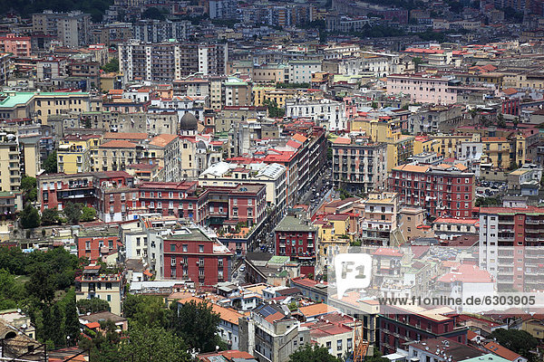 View of Naples  Campania  Italy  Europe