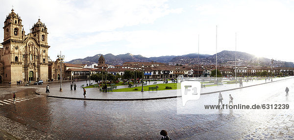La Compania de Jesus  Plaza de Armas  Cusco  Peru  Südamerika  Amerika