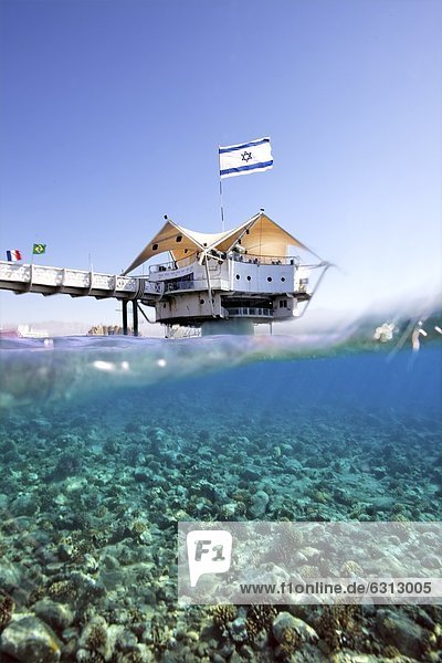 Unterwasser-Restaurant im Roten Meer  Elat  Israel