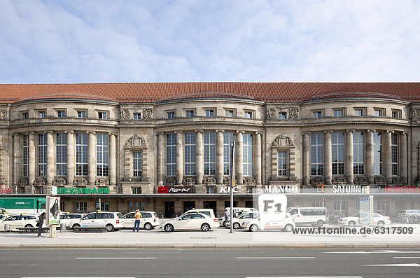 Hauptbahnhof  Leipzig  Sachsen  Deutschland  Europa  ÖffentlicherGrund