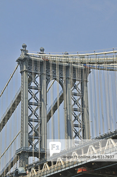 Manhattan Bridge  Manhattan  New York City  USA  Nordamerika  Amerika  ÖffentlicherGrund