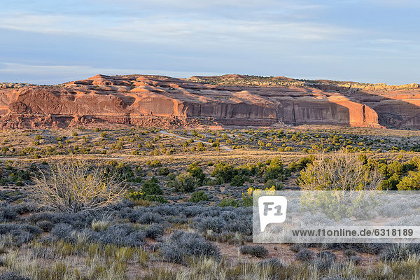 Abendstimmung  Big Mesa  Canyonlands  Moab  Utah  USA