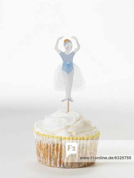 Dekoration Balletttänzerin Gewürzvanille Vanille cupcake