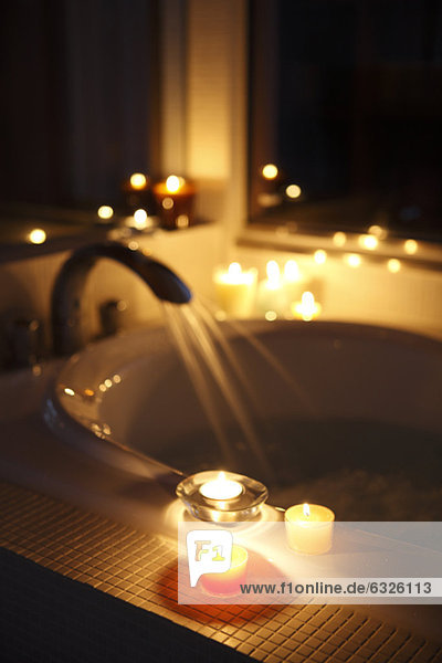 Candles In Bathroom