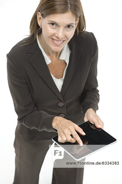 Businesswoman using digital tablet