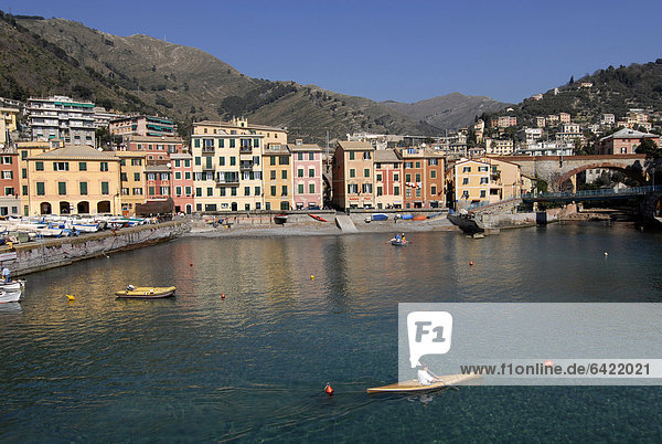 Italy  Liguria  Genoa  Nervi village by the sea