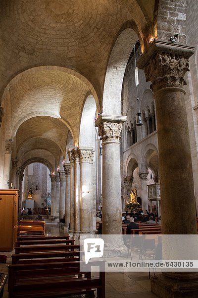 Italy  Apulia  Bitonto  the cathedral indoor