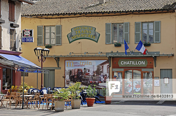 Miniatureisenbahn-Museum  Chatillon sur Chalaronne  Rhone-Alpes  Ain  Frankreich  Europa  ÖffentlicherGrund