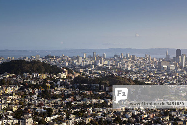 View over San Francisco  California  USA