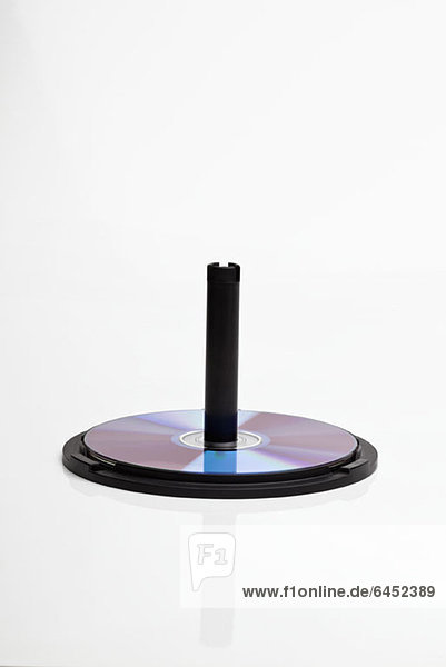 CDs auf einer CD-Spindel
