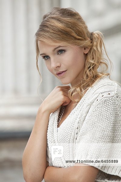 Young blond woman  portrait